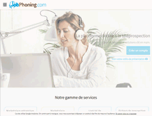 Tablet Screenshot of jobphoning.com